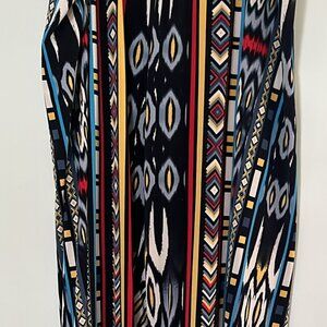 Melissa Paige 3XL Palazzo Pull On Pants Bold Pattern BoHo HippieFestival Luxury